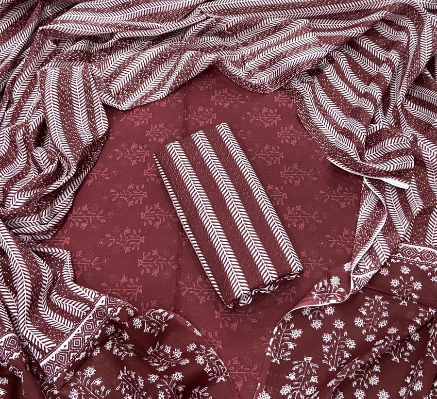 Celestial Pure Cotton Print Suit Set (Luxury Feel) - Yanchi