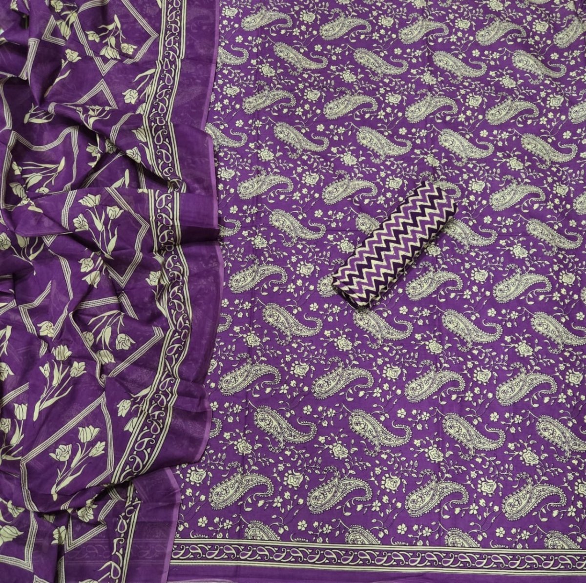 Celestial Pure Cotton Print Suit Set (Luxury Feel) - Yanchi