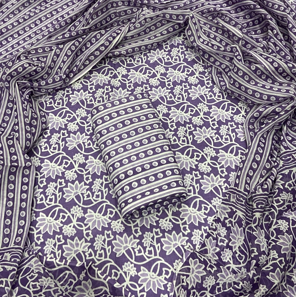 Celestial Pure Cotton Print Suit Set (Luxury Feel) - Yanchi