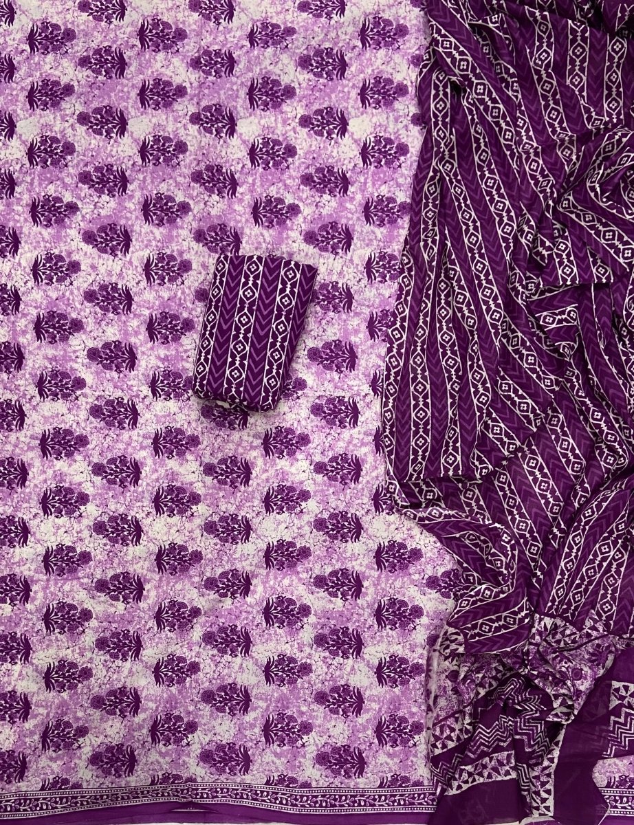 Celestial Pure Cotton Print Suit Set (Luxury Feel) - Yanchi