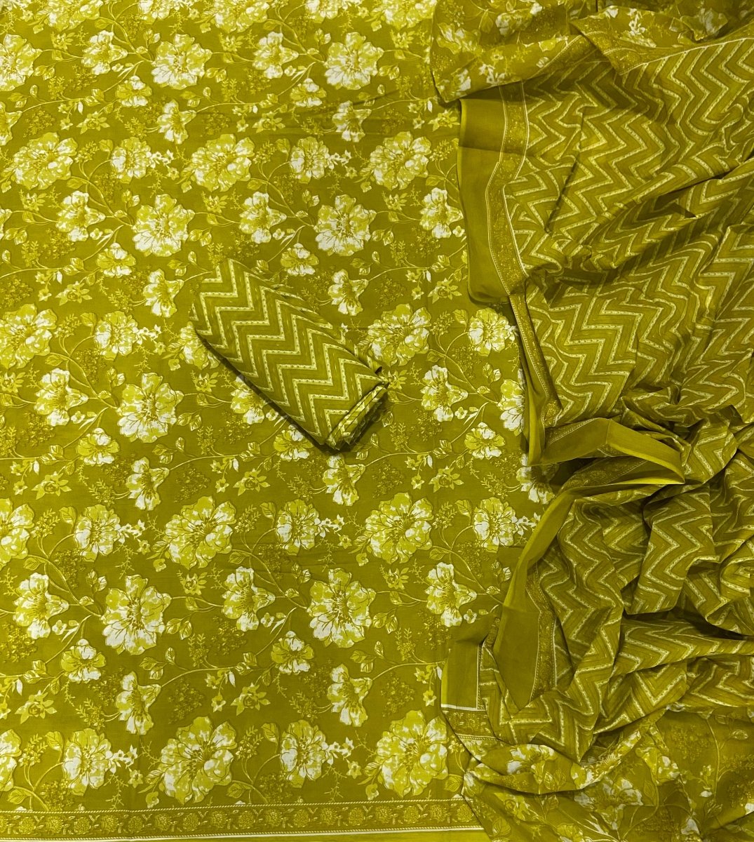 Celestial Pure Cotton Print Suit Set (Luxury Feel) - Yanchi