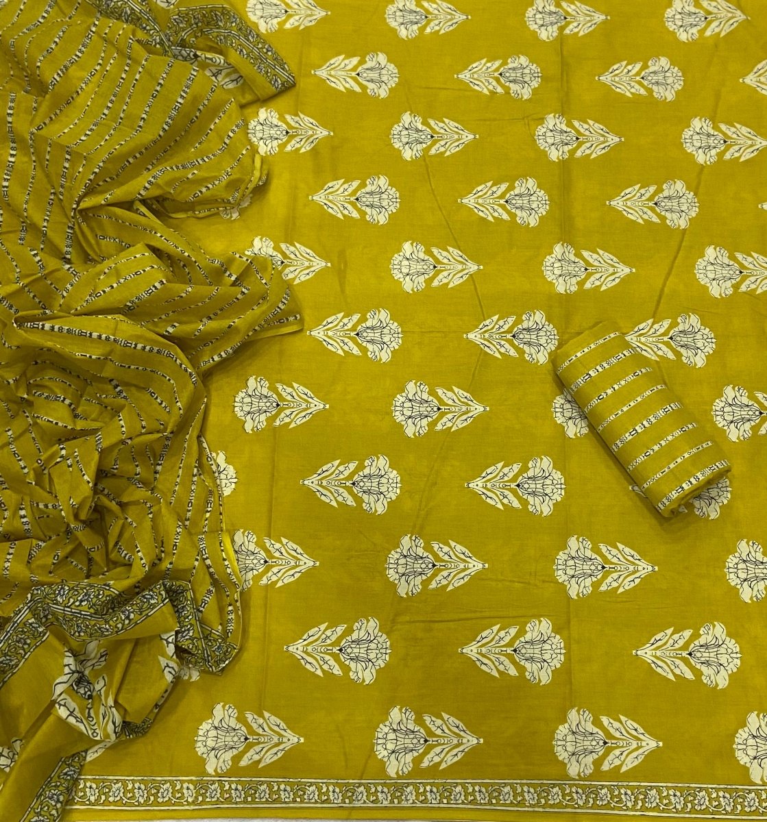 Celestial Pure Cotton Print Suit Set (Luxury Feel) - Yanchi