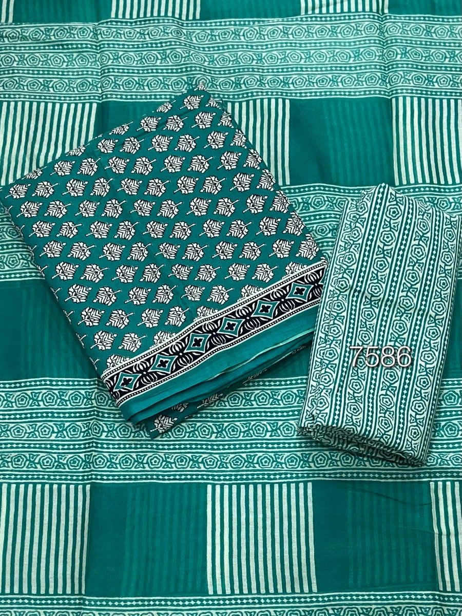 Celestial Pure Cotton Print Suit Set (Luxury Feel) - Yanchi