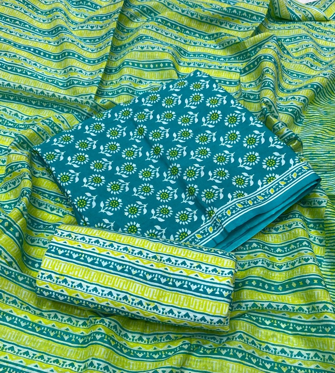 Celestial Pure Cotton Print Suit Set (Luxury Feel) - Yanchi