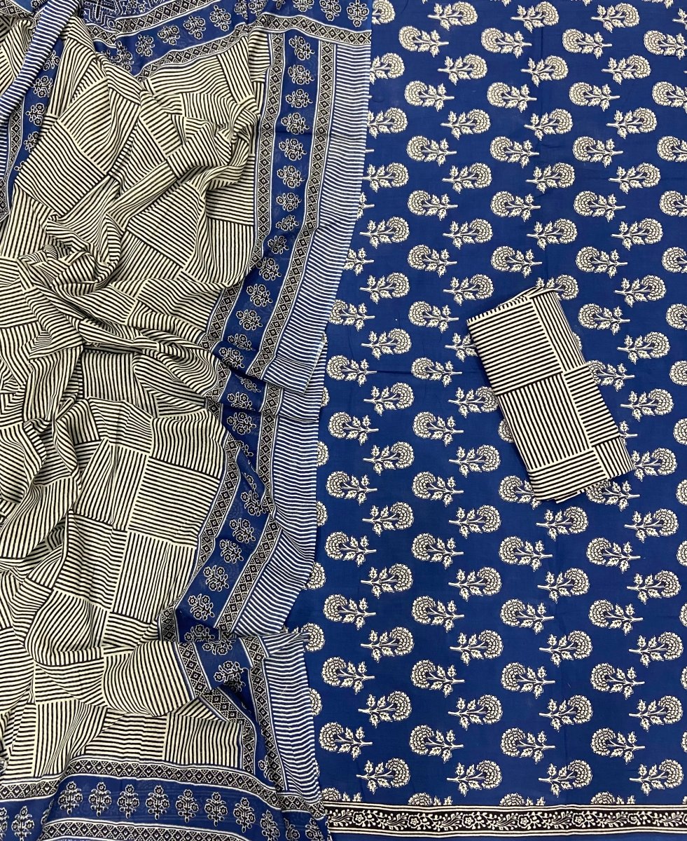 Celestial Pure Cotton Print Suit Set (Luxury Feel) - Yanchi