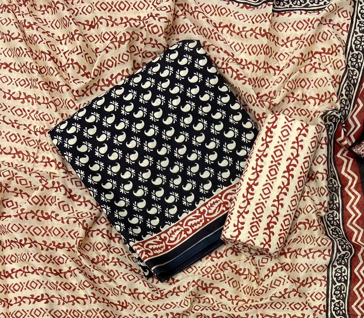 Celestial Pure Cotton Print Suit Set (Luxury Feel) - Yanchi