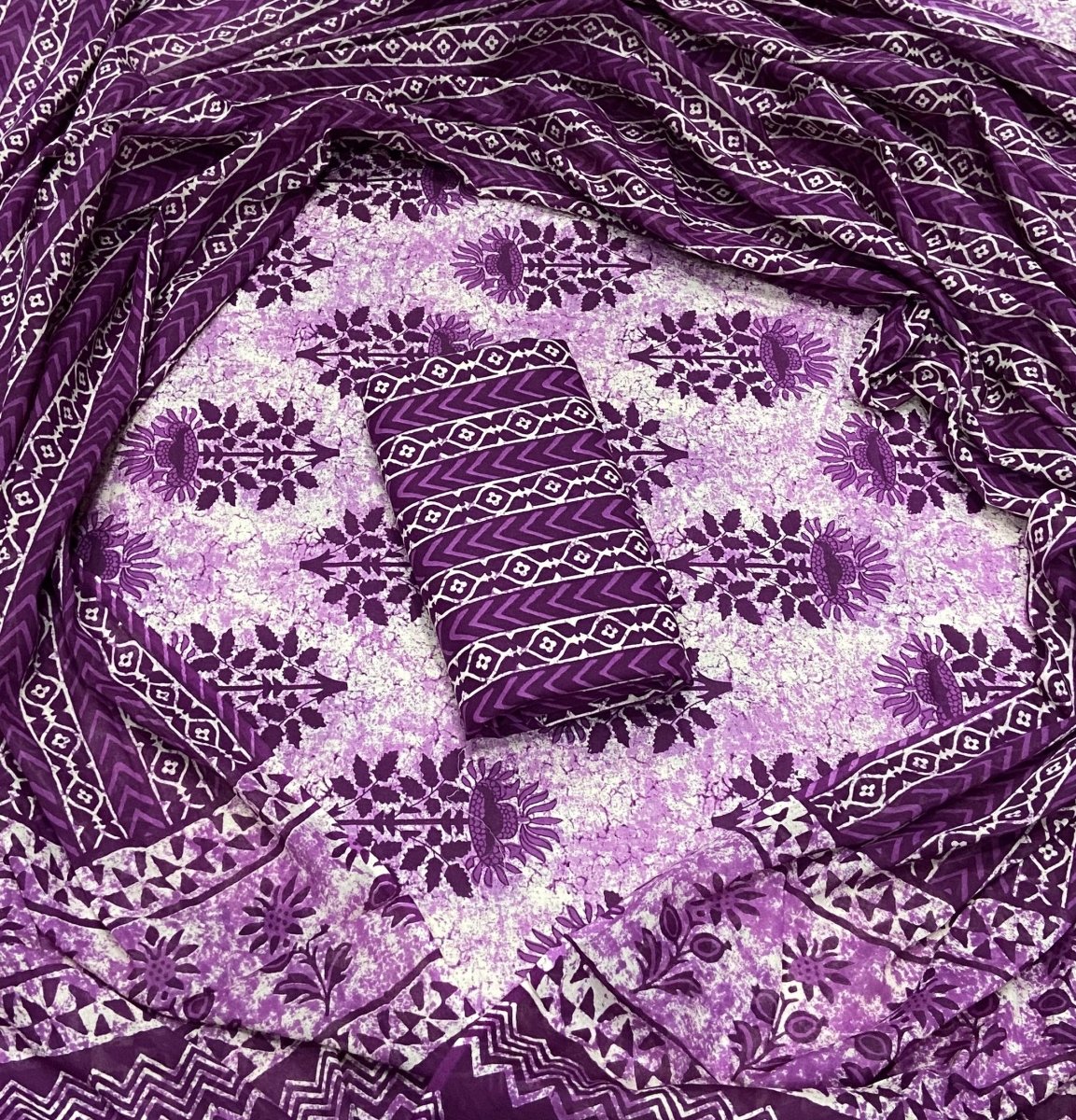 Celestial Pure Cotton Print Suit Set (Luxury Feel) - Yanchi