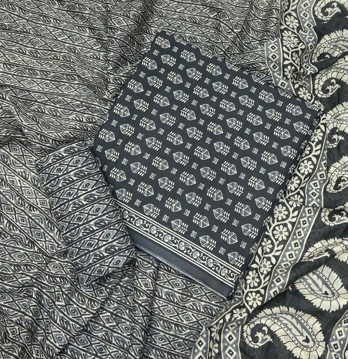 Celestial Pure Cotton Print Suit Set (Luxury Feel) - Yanchi