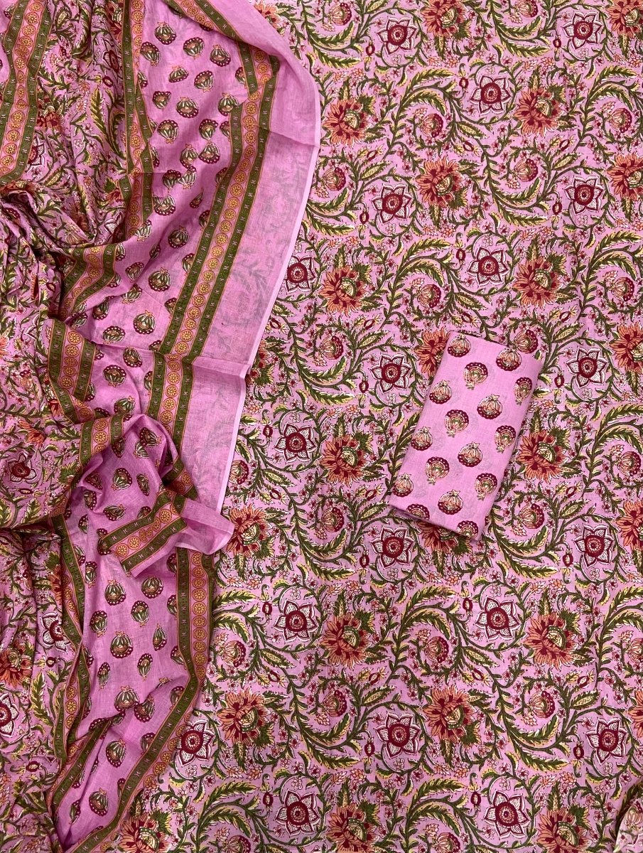 Celestial Pure Cotton Print Suit Set (Luxury Feel) - Yanchi