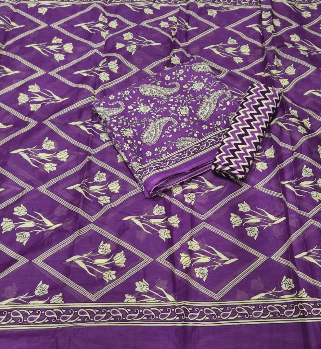 Celestial Pure Cotton Print Suit Set (Luxury Feel) - Yanchi