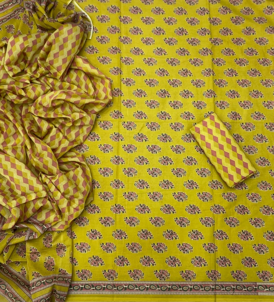 Celestial Pure Cotton Print Suit Set (Luxury Feel) - Yanchi
