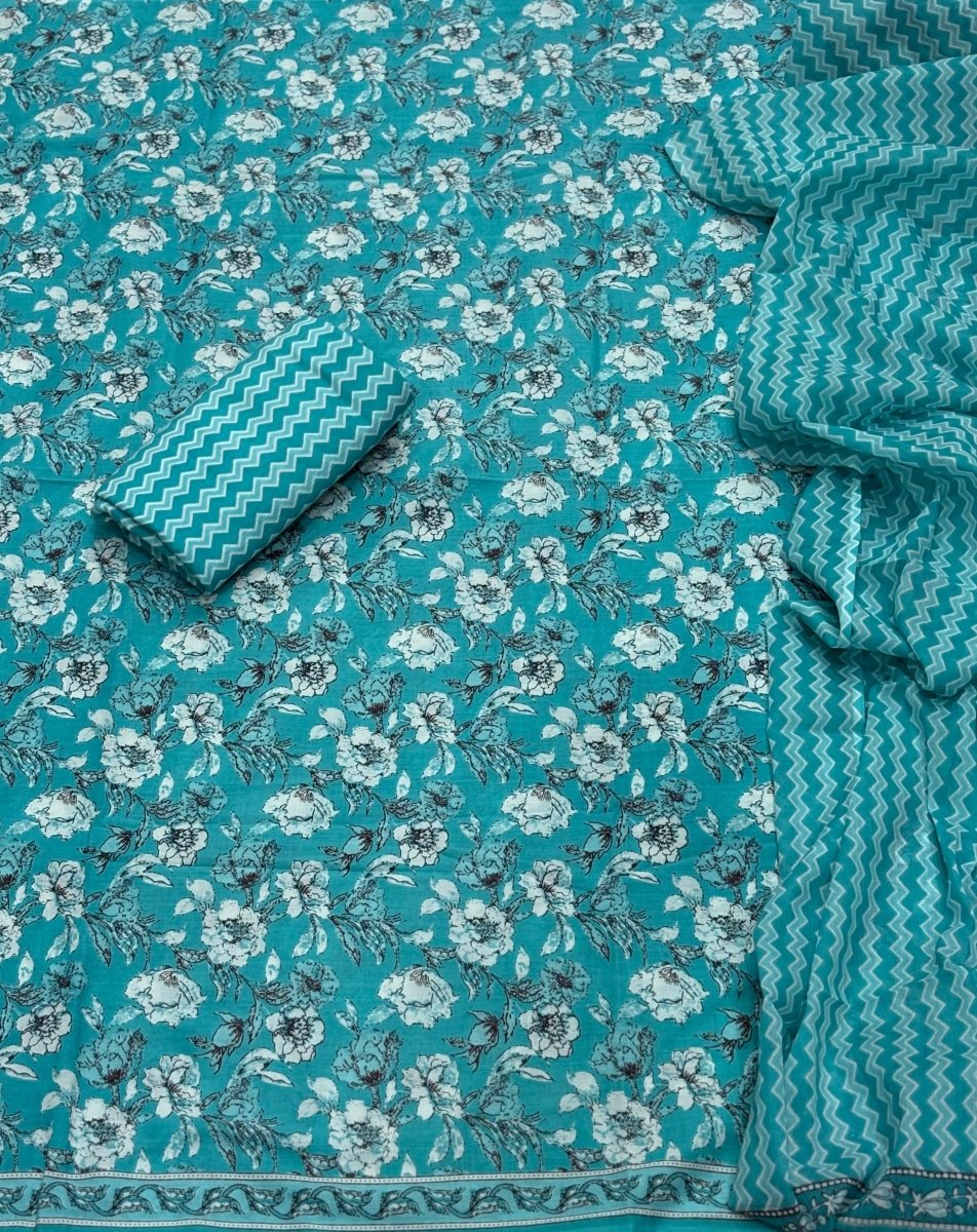 Celestial Pure Cotton Print Suit Set (Luxury Feel) - Yanchi