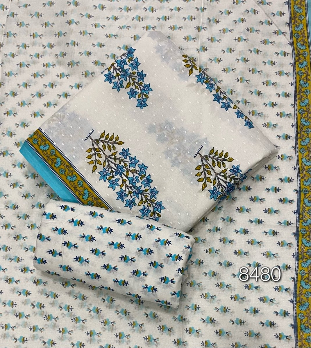 Celestial Pure Cotton Print Suit Set (Luxury Feel) - Yanchi