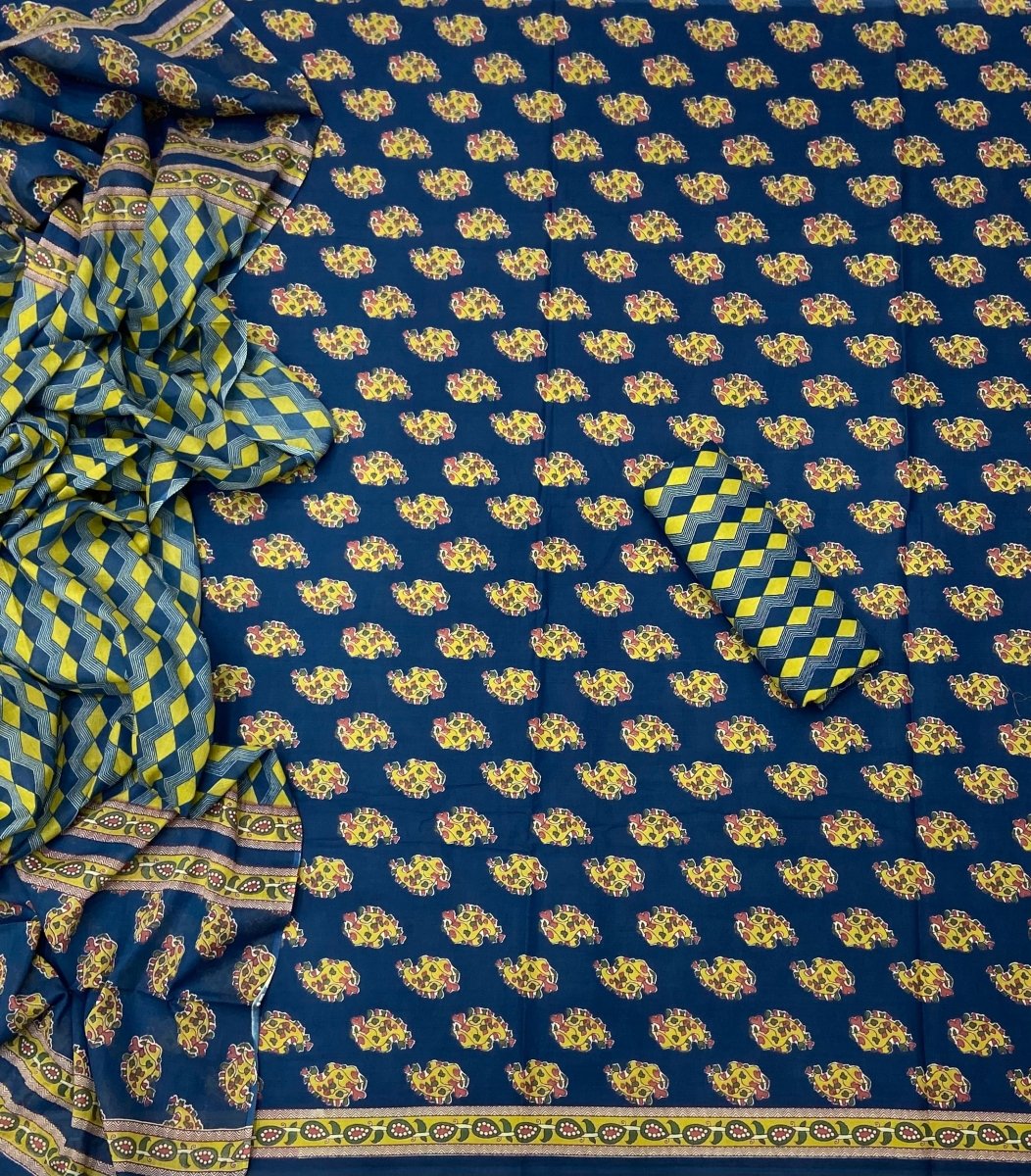 Celestial Pure Cotton Print Suit Set (Luxury Feel) - Yanchi