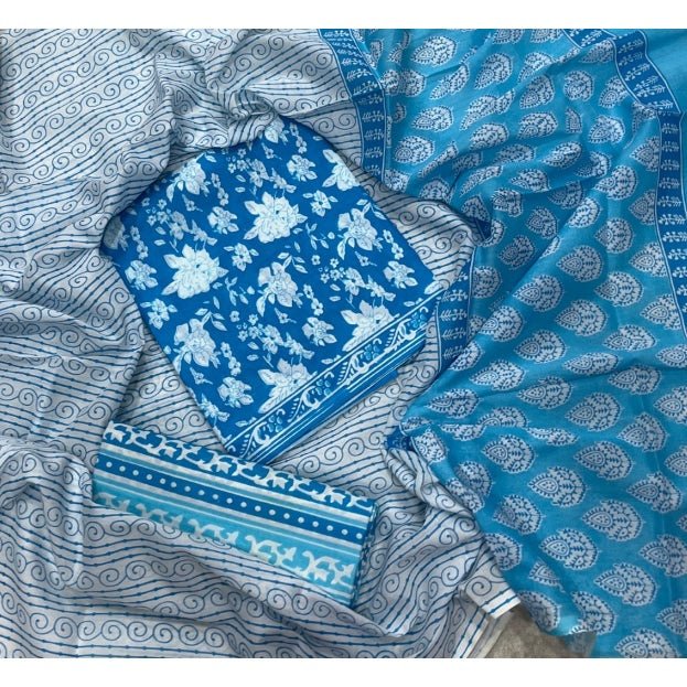 Celestial Pure Cotton Print Suit Set (Luxury Feel) - Yanchi