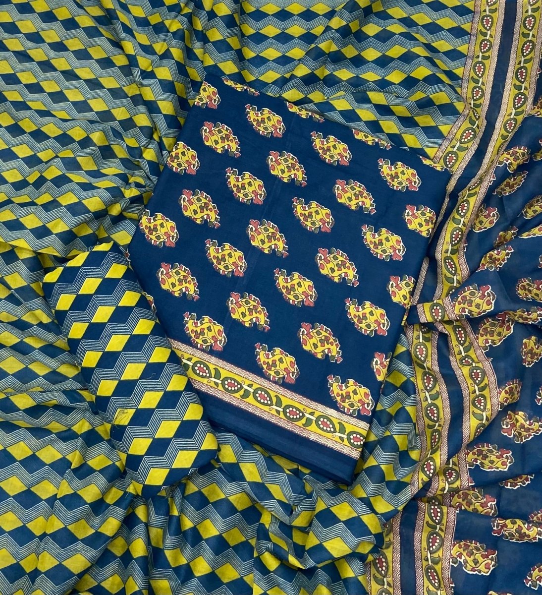 Celestial Pure Cotton Print Suit Set (Luxury Feel) - Yanchi