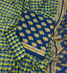 Celestial Pure Cotton Print Suit Set (Luxury Feel) - Yanchi