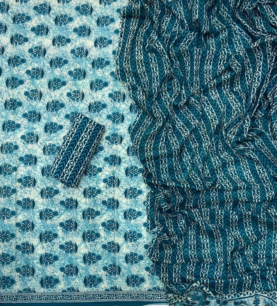 Celestial Pure Cotton Print Suit Set (Luxury Feel) - Yanchi
