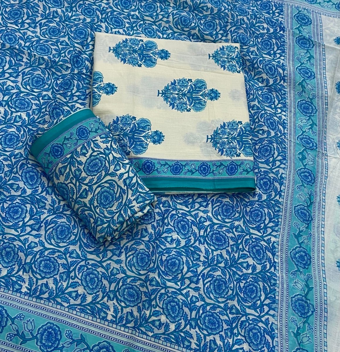 Celestial Pure Cotton Print Suit Set (Luxury Feel) - Yanchi