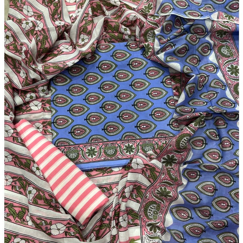 Celestial Pure Cotton Print Suit Set (Luxury Feel) - Yanchi