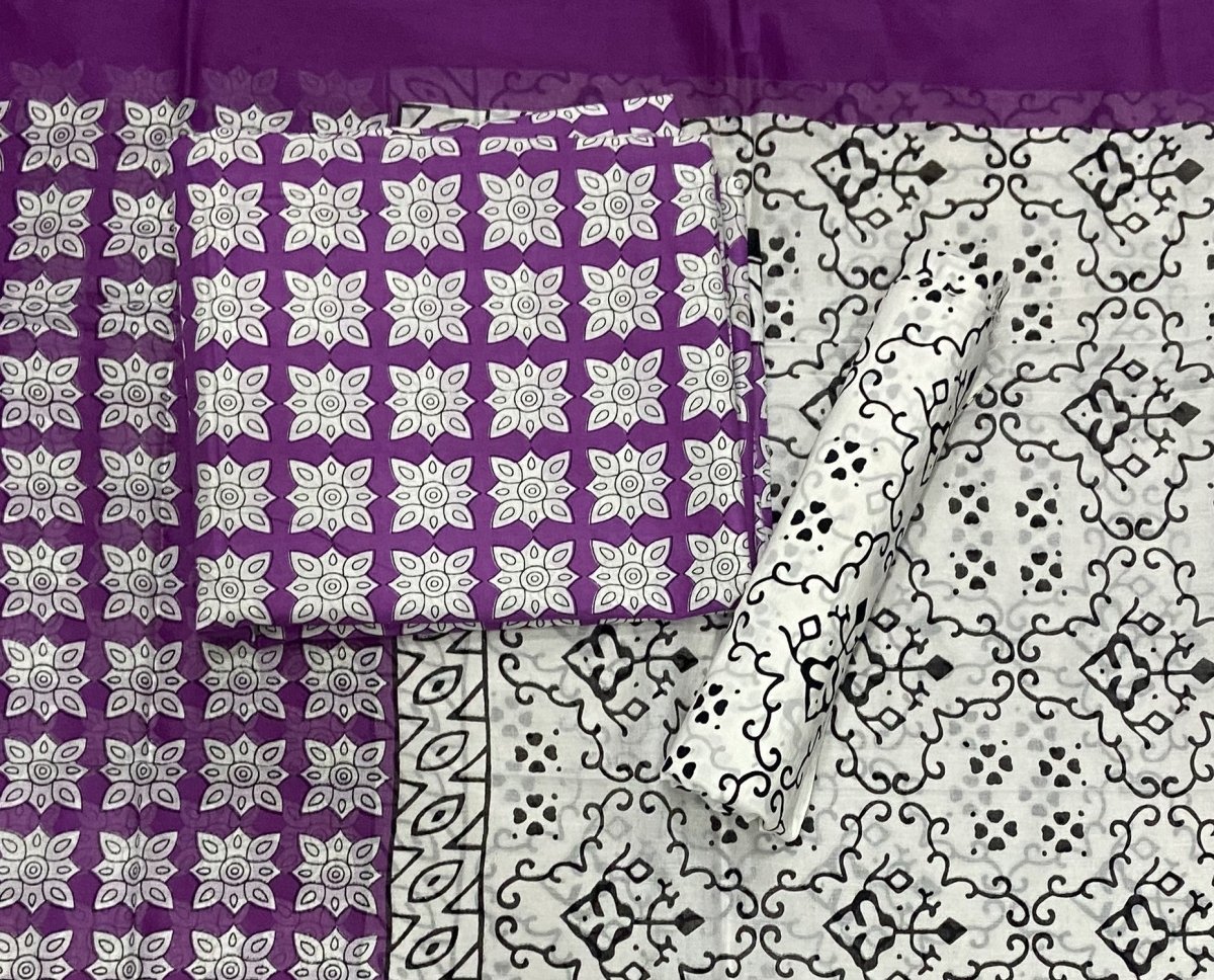 Celestial Pure Cotton Print Suit Set (Luxury Feel) - Yanchi
