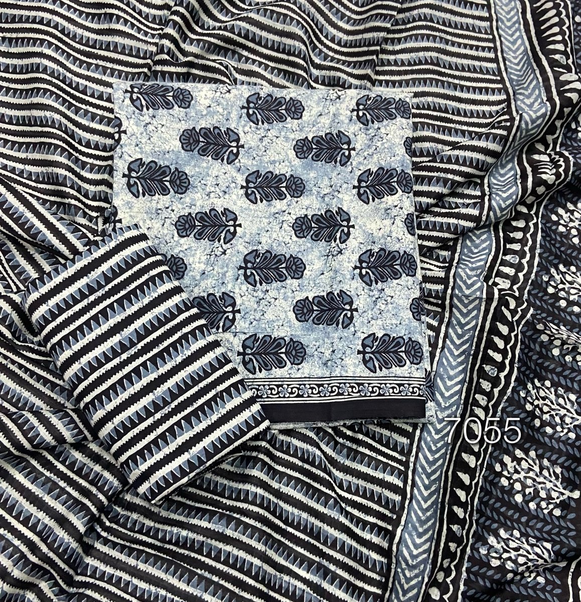 Celestial Pure Cotton Print Suit Set (Luxury Feel) - Yanchi