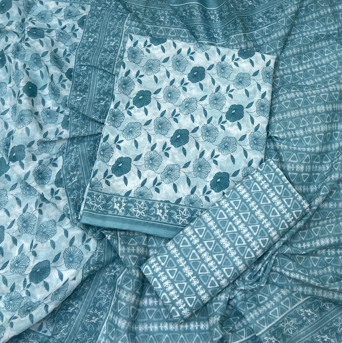 Celestial Pure Cotton Print Suit Set (Luxury Feel) - Yanchi