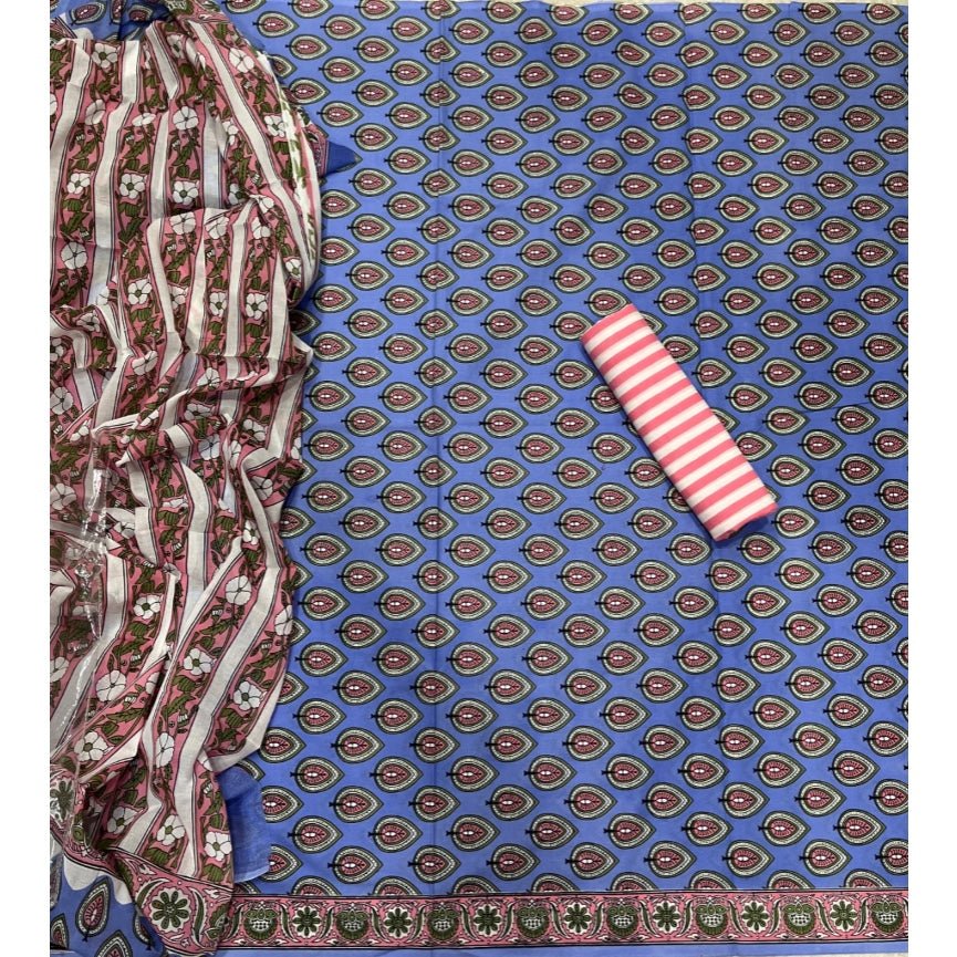 Celestial Pure Cotton Print Suit Set (Luxury Feel) - Yanchi