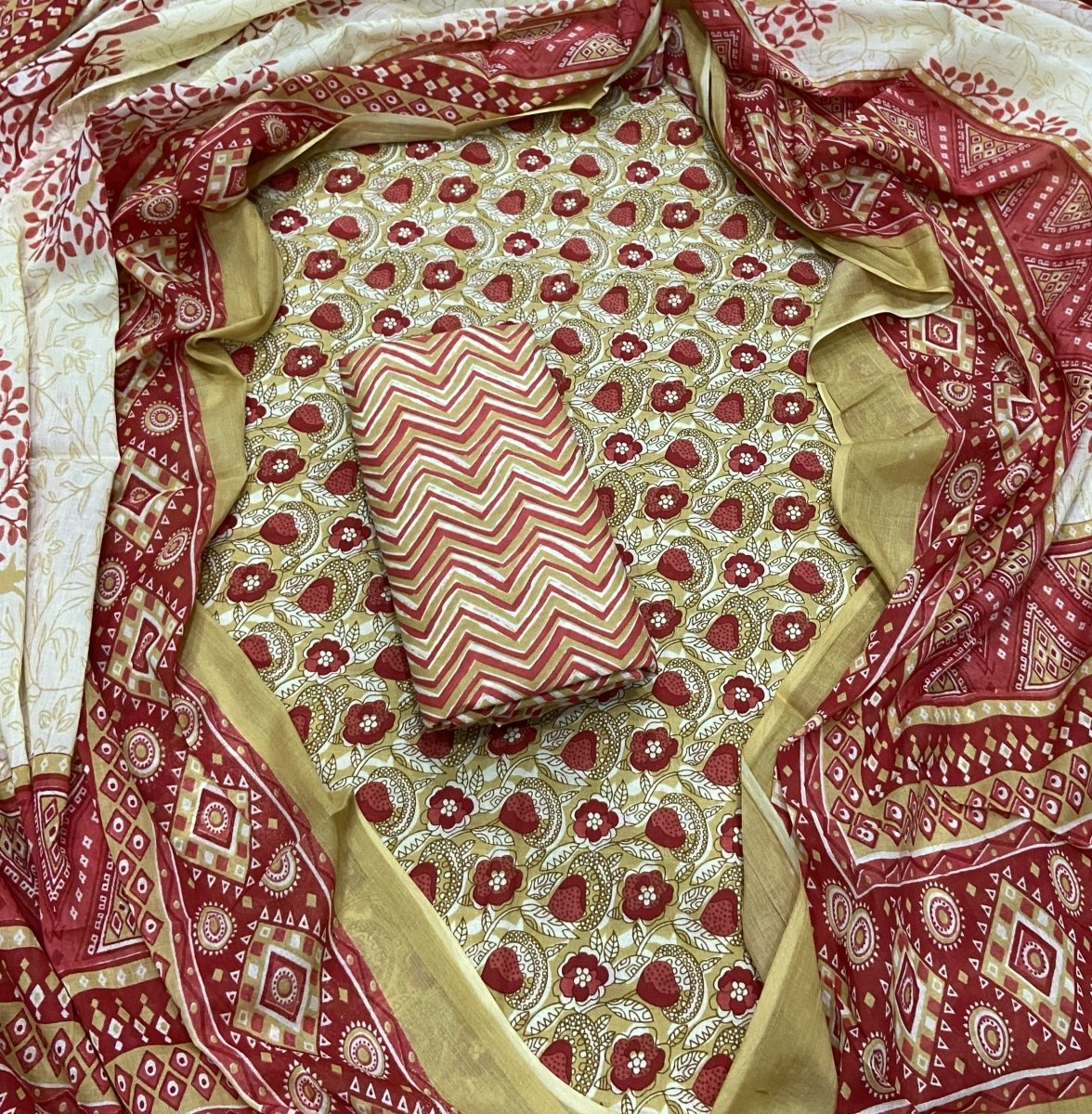 Celestial Pure Cotton Print Suit Set (Luxury Feel) - Yanchi