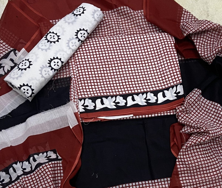 Celestial Pure Cotton Print Suit Set (Luxury Feel) - Yanchi