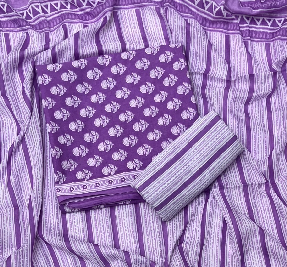 Celestial Pure Cotton Print Suit Set (Luxury Feel) - Yanchi