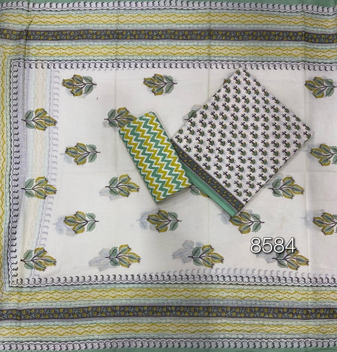 Celestial Pure Cotton Print Suit Set (Luxury Feel) - Yanchi
