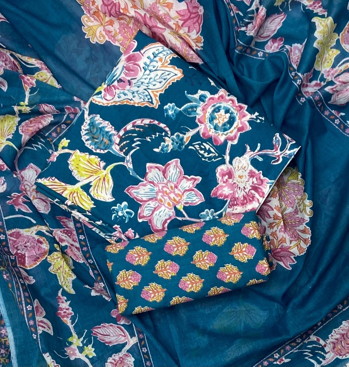 Celestial Pure Cotton Print Suit Set (Luxury Feel) - Yanchi