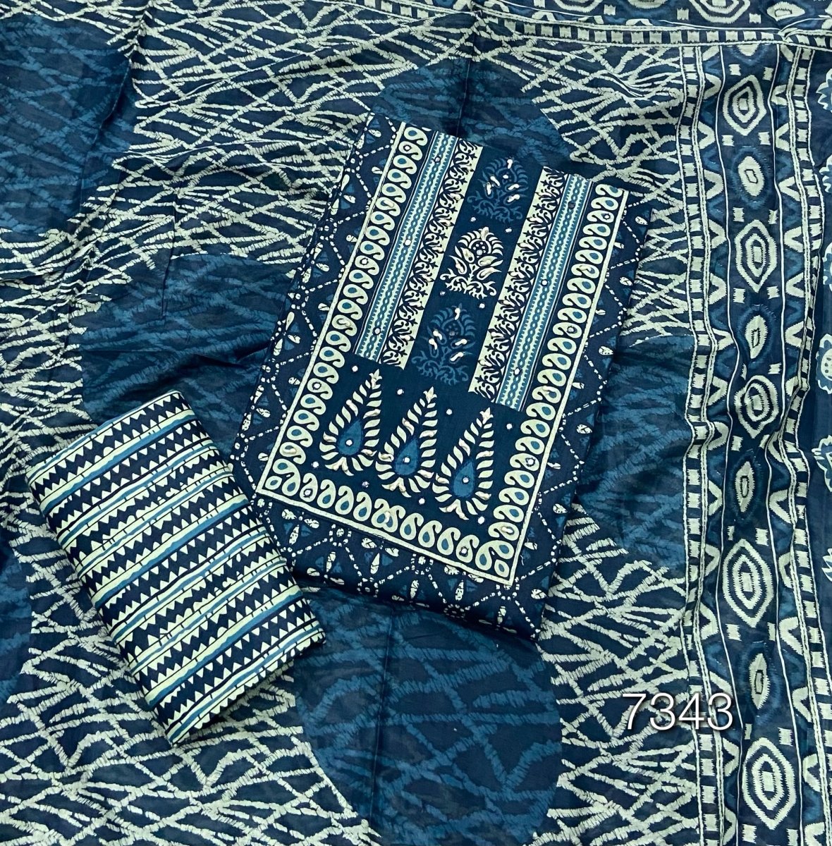 Celestial Pure Cotton Work Suit Set (Royal Feel) - Yanchi