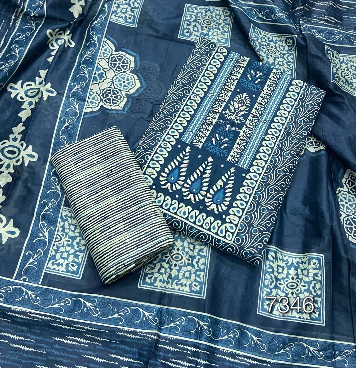 Celestial Pure Cotton Work Suit Set (Royal Feel) - Yanchi