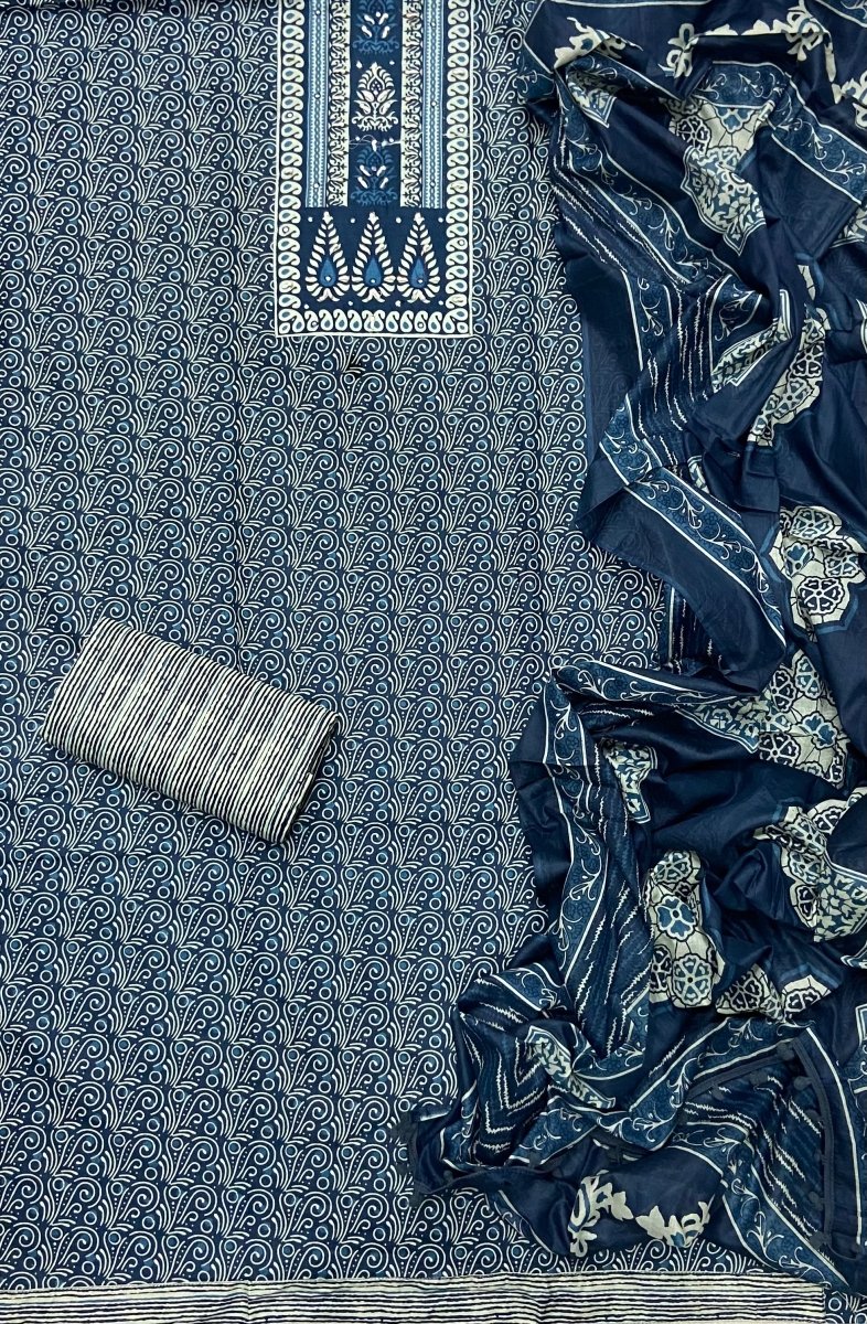 Celestial Pure Cotton Work Suit Set (Royal Feel) - Yanchi