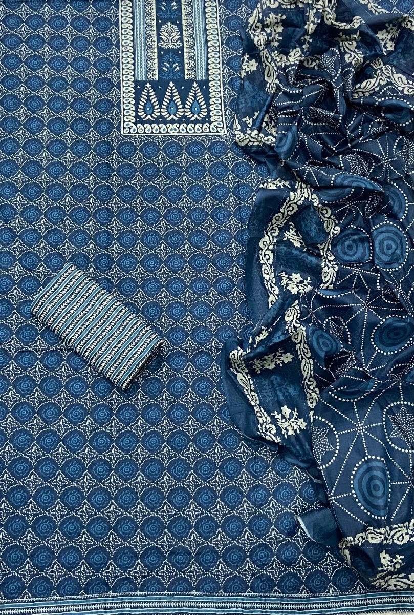 Celestial Pure Cotton Work Suit Set (Royal Feel) - Yanchi