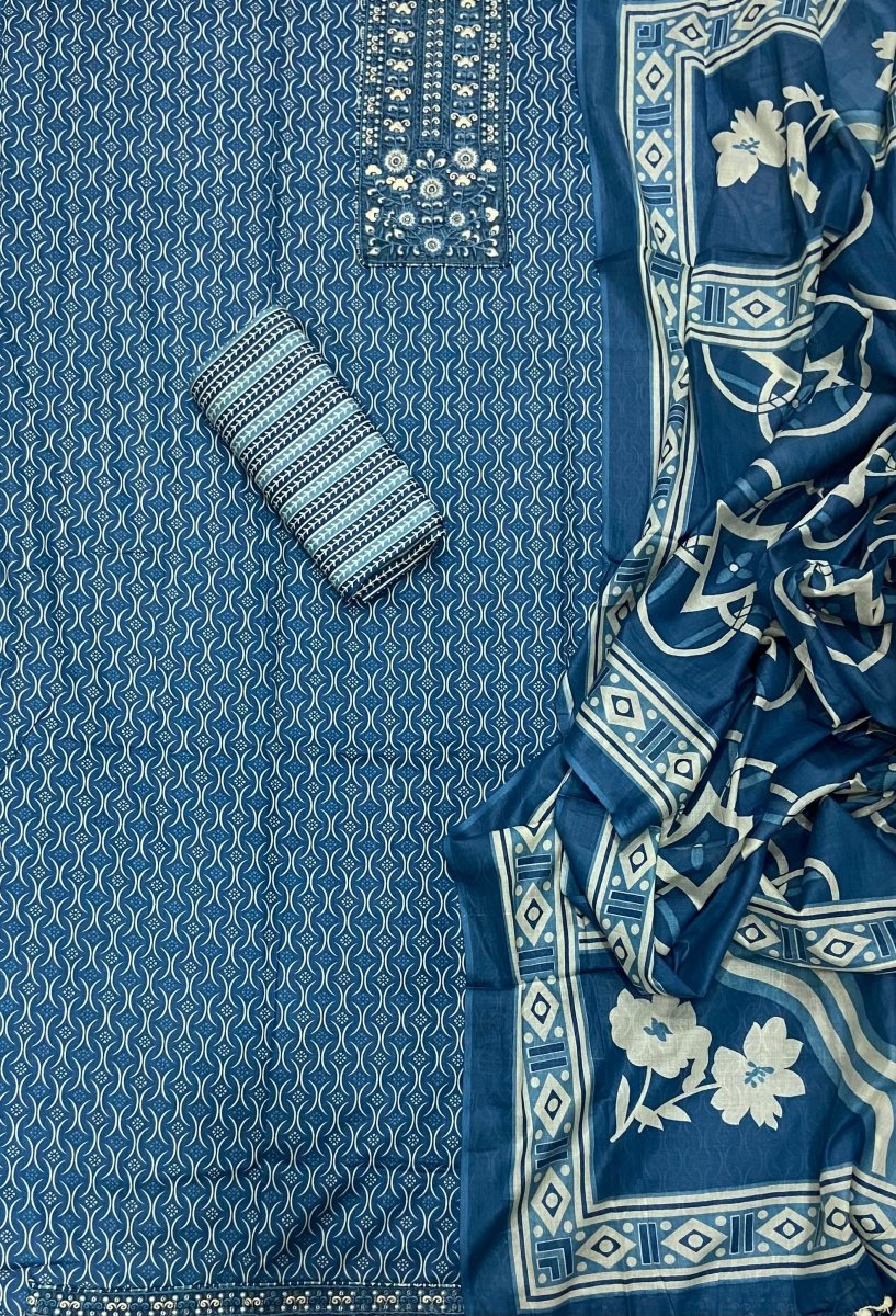 Celestial Pure Cotton Work Suit Set (Royal Feel) - Yanchi