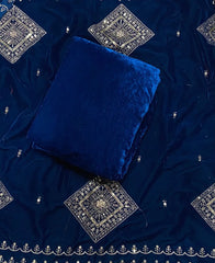 Classy Allover Winter Velvet Suit Set - Yanchi