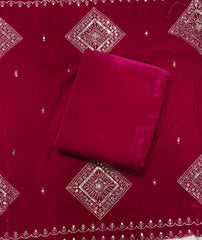 Classy Allover Winter Velvet Suit Set - Yanchi