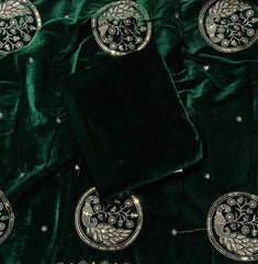 Classy Allover Winter Velvet Suit Set - Yanchi