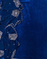 Classy Allover Winter Velvet Suit Set - Yanchi