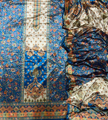 Classy Digital Print Winter Velvet Suit Set - Yanchi