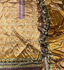 Classy Digital Print Winter Velvet Suit Set - Yanchi