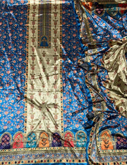 Classy Digital Print Winter Velvet Suit Set - Yanchi