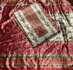 Classy Digital Print Winter Velvet Suit Set - Yanchi