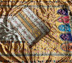 Classy Digital Print Winter Velvet Suit Set - Yanchi