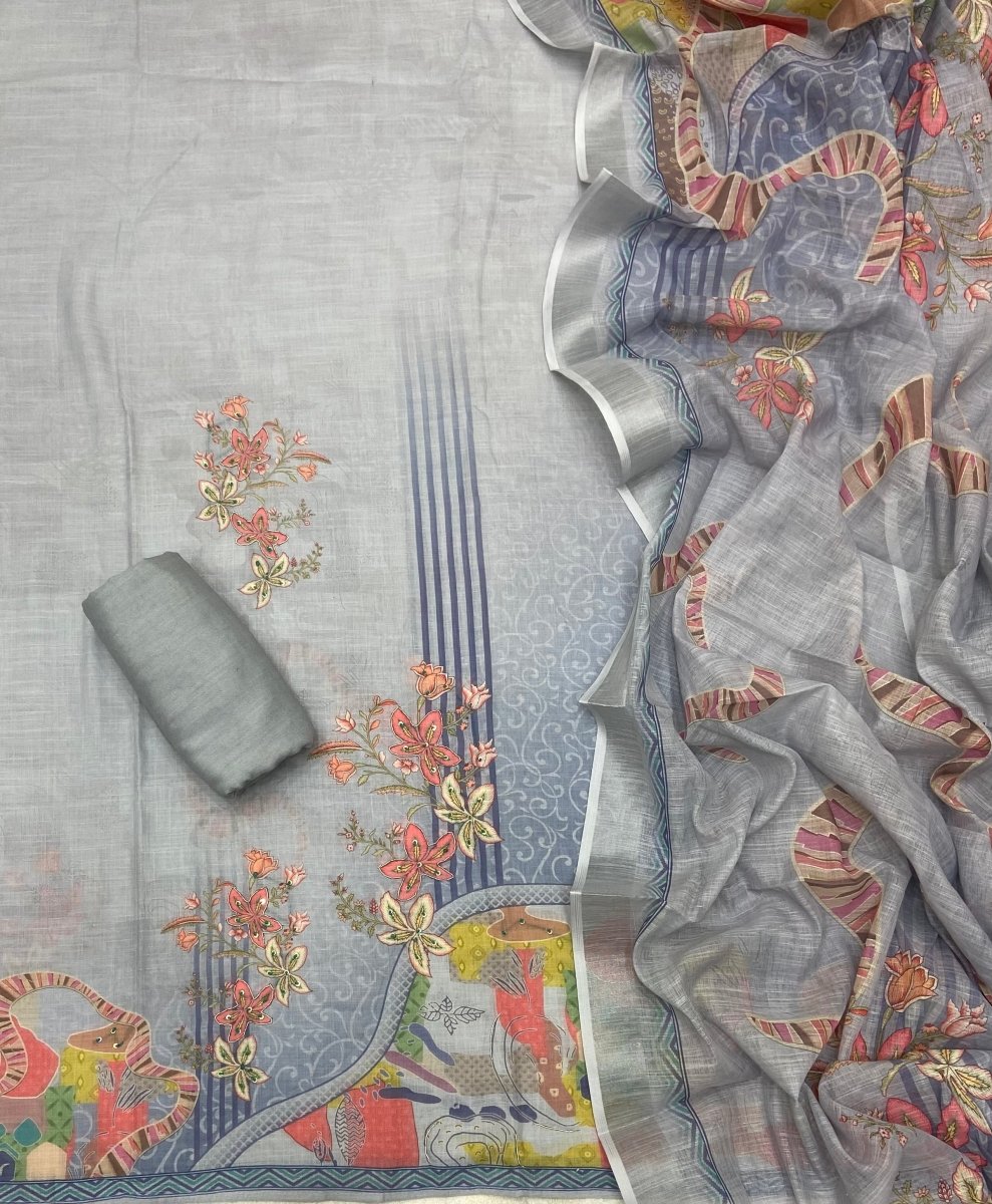 Classy Femora Linen Cotton Silk Suit Set - Yanchi