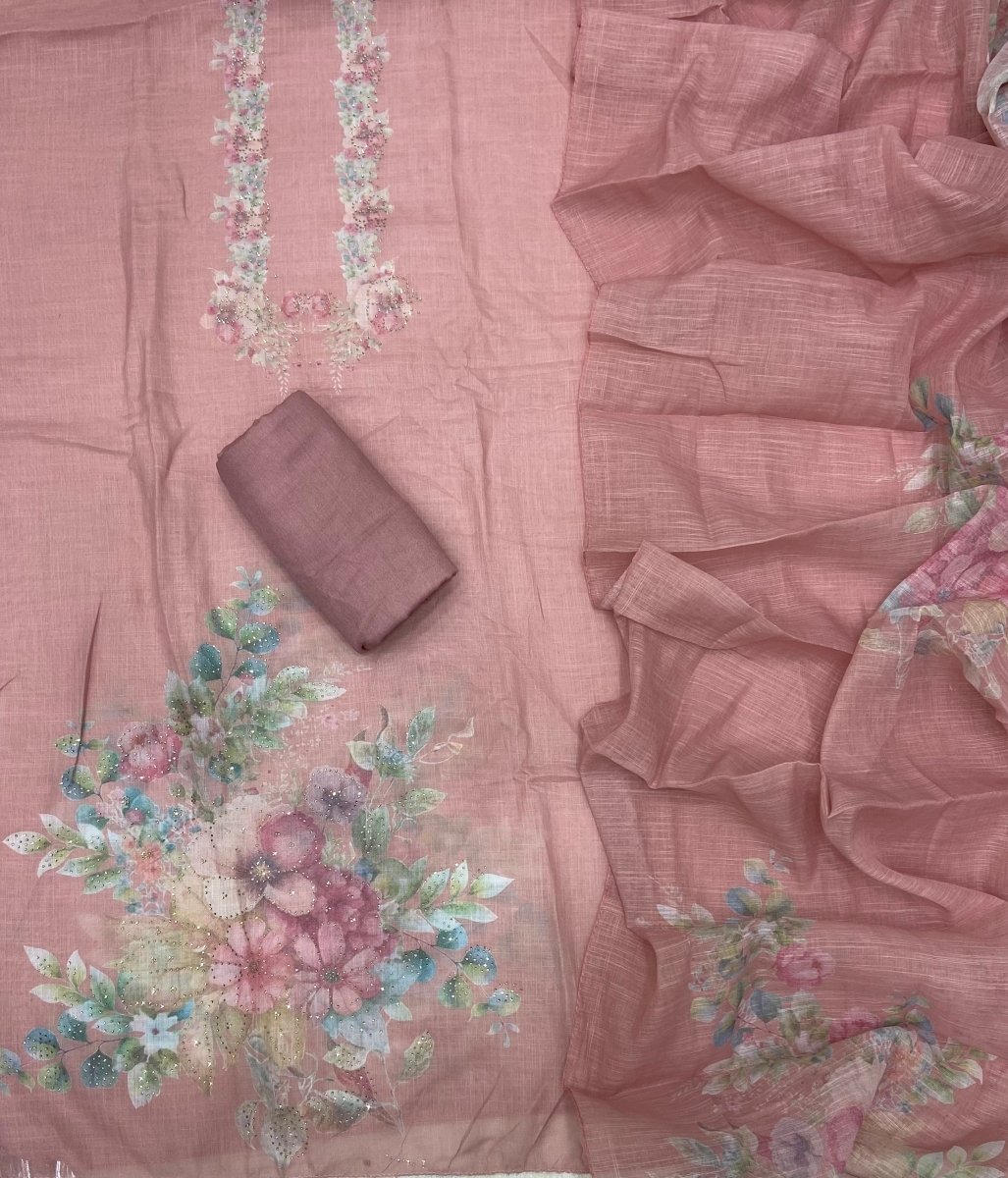 Classy Femora Linen Cotton Silk Suit Set - Yanchi
