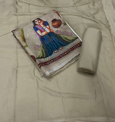 Classy Femora Linen Digital Print Suit Set with Swarovski Work - Yanchi